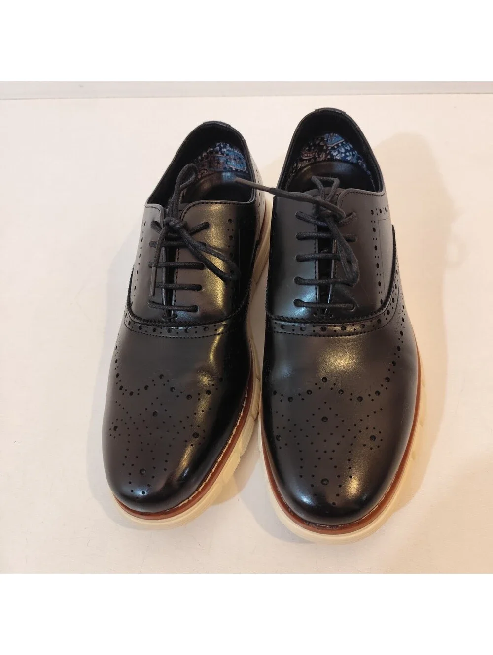 Bruno Marc New York Grandwing Mens black Oxford Dress Sneaker Shoe Size 9